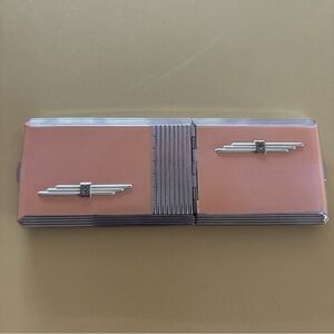 Vintage Cigarette Mirror Compact Combination Case